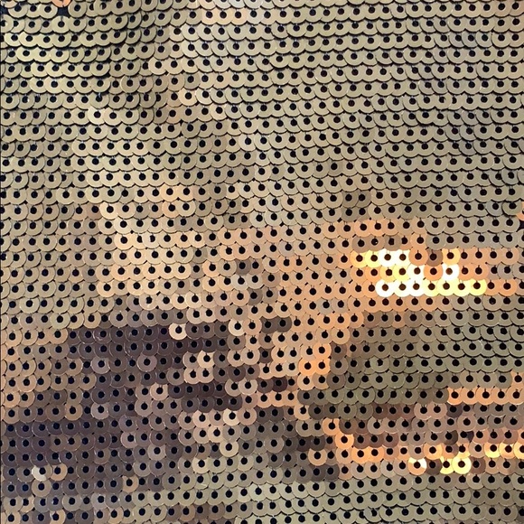 BCBG maxazria metallic gold sequin skirt XXS - Picture 3 of 5